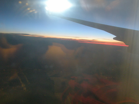 Dawn at 30,000 feet