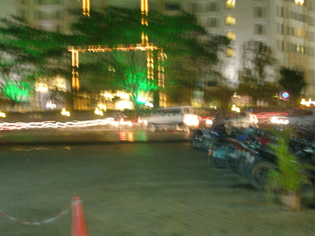 Bangalore night traffic
