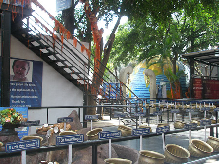 Entering Shiva temple