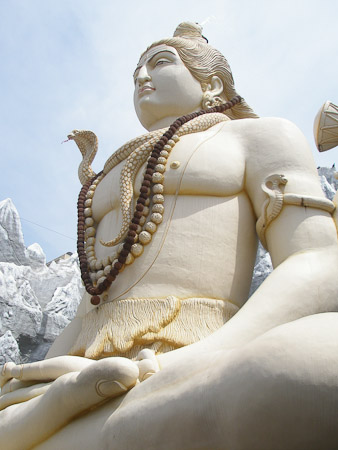 Water spouts from Shiva's hair