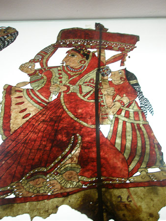 Leather shadow puppet