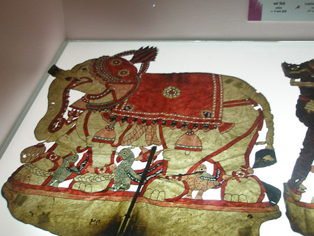 Leather shadow puppet