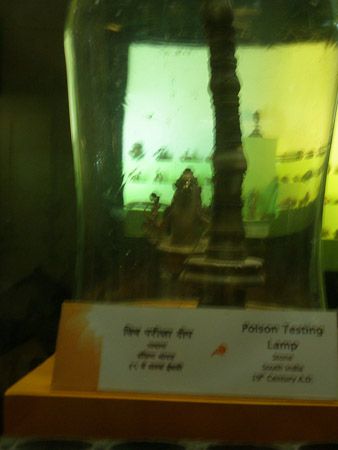 Poison testing lamp