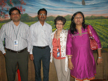 Pune writers Prahbakar, Sasee, (Judy), Madhuri
